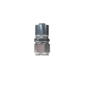 12 AN STRAIGHT CRIMP STYLE HOSE END CLEAR