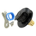 WATER INLET 23/4IN PLASTIC FLANGE BLACK LEADFREE CARDED