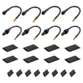 8 PACK (4M/4F) DYNAMIC SOLDER ON CONNECTORS W/HEAT SHRINK FOR COLORTRAIL LED STRIP LIGHTS