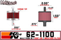 K&N Steel Base Crankcase Vent Filter 0.5in Vent OD x 2in OD x 1.5in Height