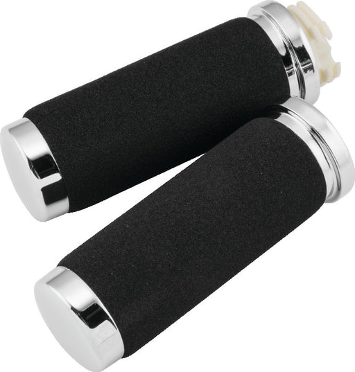 Bikers Choice 81-17 Big Twin 81-22 XL With Dual Cable Black Stock Grips With Sleeve Pr