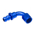 06 90 DEGREE AN/JIC HOSE END PUSH LOCK BLACK
