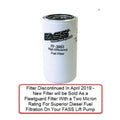 ~(1.2 lbs. 7X3X3)~ Grey Titanium Fuel Filter 5 Micron