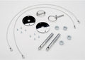 FLIPOVER STYLE HOOD PIN SET WITH LANYARDS; 3/16 IN. PINS (1 PR)CHROME195964 PONTIAC ENGINES