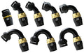 GReddy AN04 120 DEGREE HOSE END SWIVEL BLACK/GOLD ANODIZED