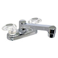 LEDGE FAUCET 4IN 2 LEVER 1/4 TURN PLASTIC CHROME
