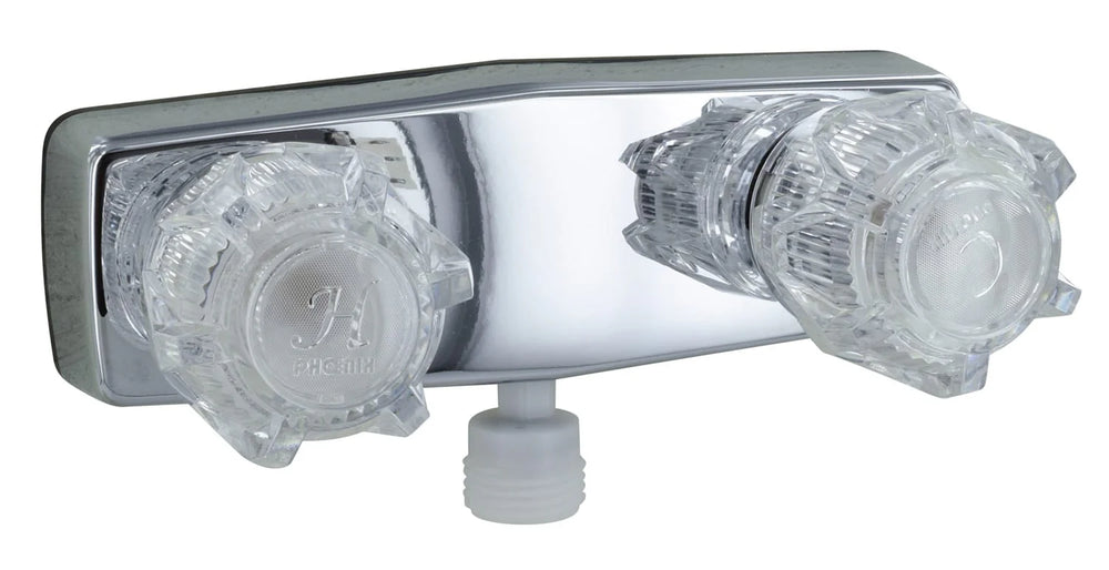 SHOWER VALVE W/ VAC BRKR 4IN 2 KNOB PLASTIC CHROME