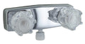 SHOWER VALVE W/ VAC BRKR 4IN 2 KNOB PLASTIC CHROME