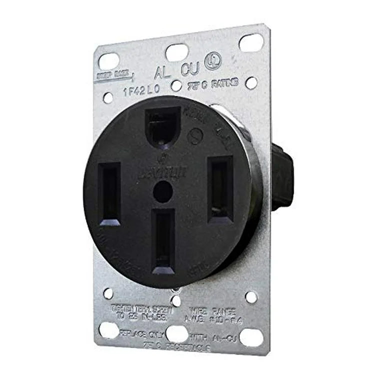 50A RECEPTACLE WITH PLATE