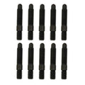 Moroso Bullet Nose Black OX Studs - 1/4-20 X 1/4-28 X 1.5 Long (10 Pack)