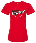 LS FEST LADIES LOGO TEE - RED
