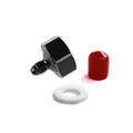 Black T7075 Aluminum 4An 660 Bottle Nut Adapter Al7075 Black NOS