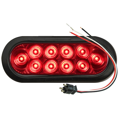 LED TAIL LIGHT6IN REDSTRAIGHTPLUG(10CS)