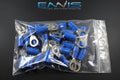 BLUE VINYL RING TERMINAL 6 GAUGE 3/8 INCH PACKAGE OF 25