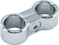 Bikers Choice Chrome Plain Oil Hose Separator For 2 Hoses