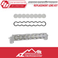 S8 Light Bar Lens Kit (10 Inch; Wide Cornering; Clear)