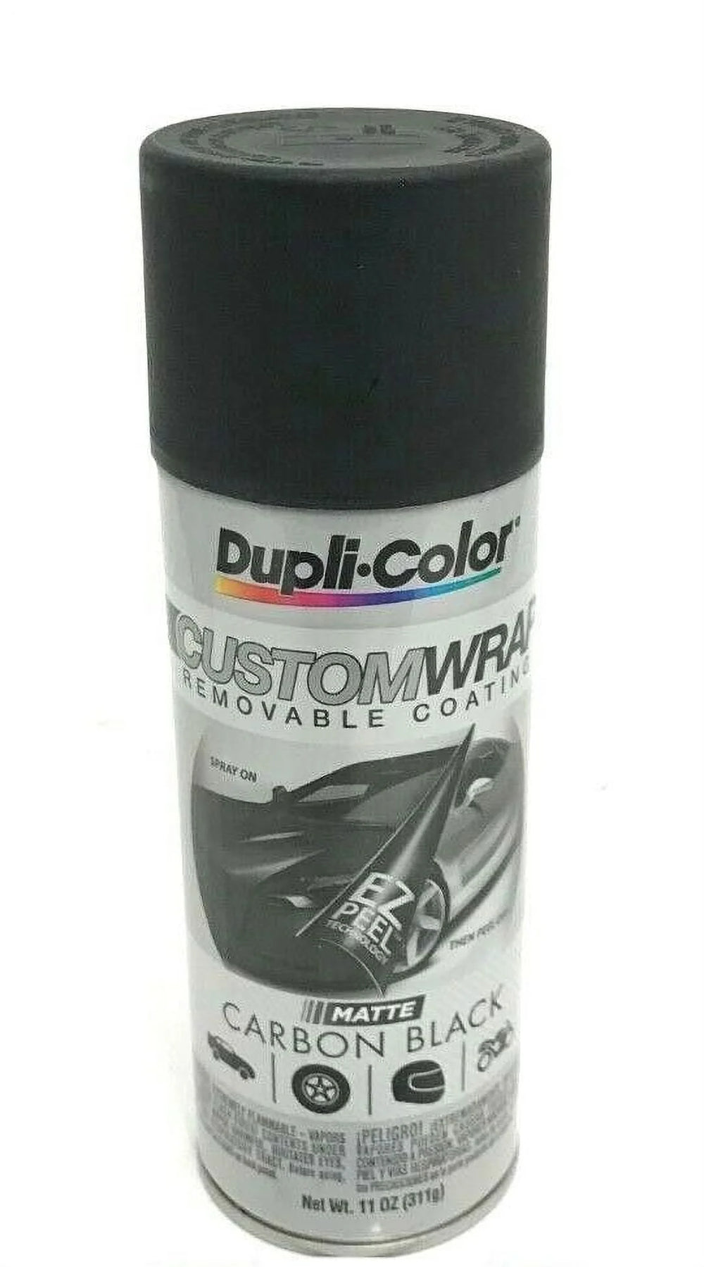 CUSTOM WRAP REMOVABLE COATING MATTE CARBON BLACK 11 OZ AEROSOL