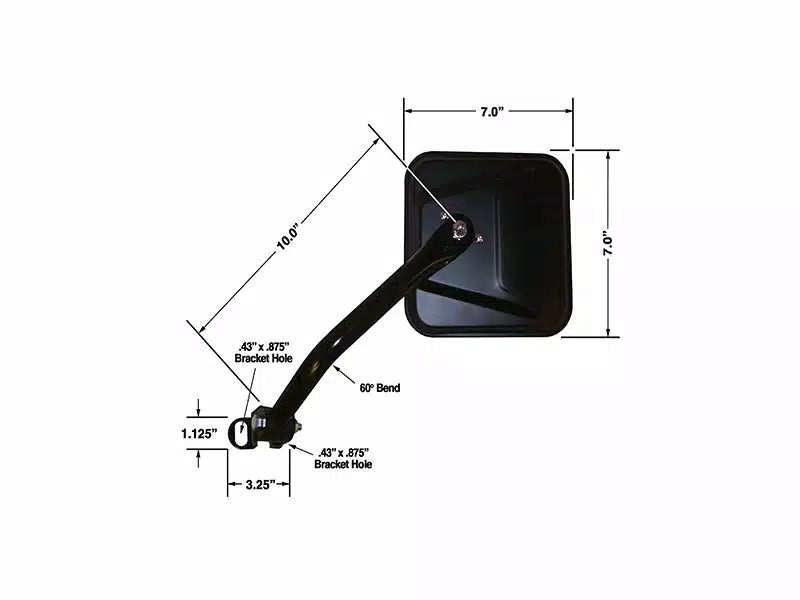 DRIVER SIDE BLACK FLAT