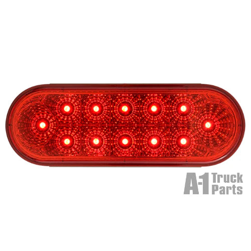 LED OVAL TAIL;MIRROFLEX;12DIODE;RED