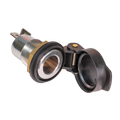 OPTIMATE CABLE ADAPTEREXTENDER SPRING LOADED DIN BIKE METAL SOCKET W/ BLADE & SPADE SOLDER