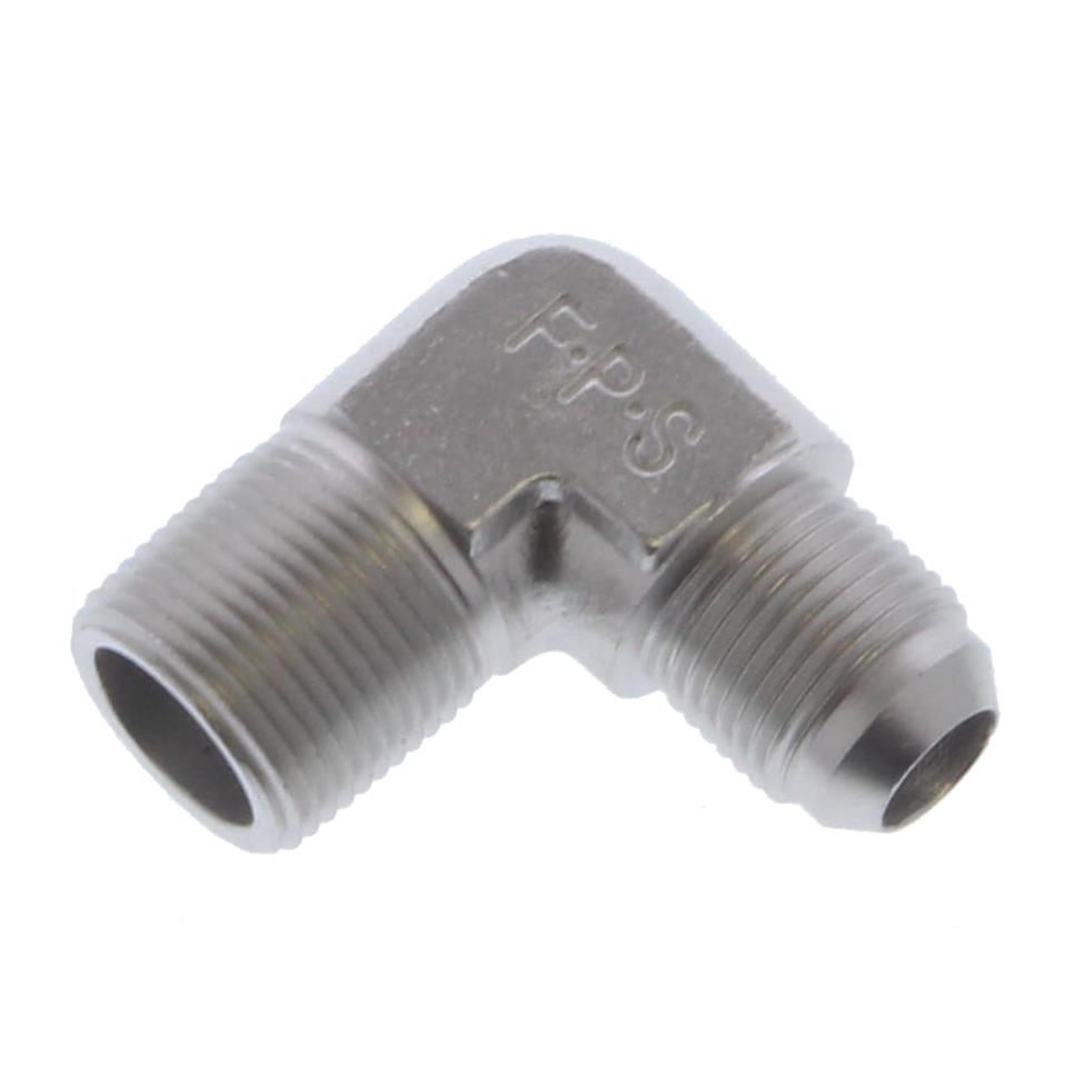 #10 X 3/4 MPT 90 ADAPTER CLEAR