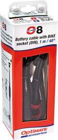OPTIMATE CABLE STANDARD PLASTIC BIKE SOCKET W/ RUBBER SEALING PLUG & CABLE