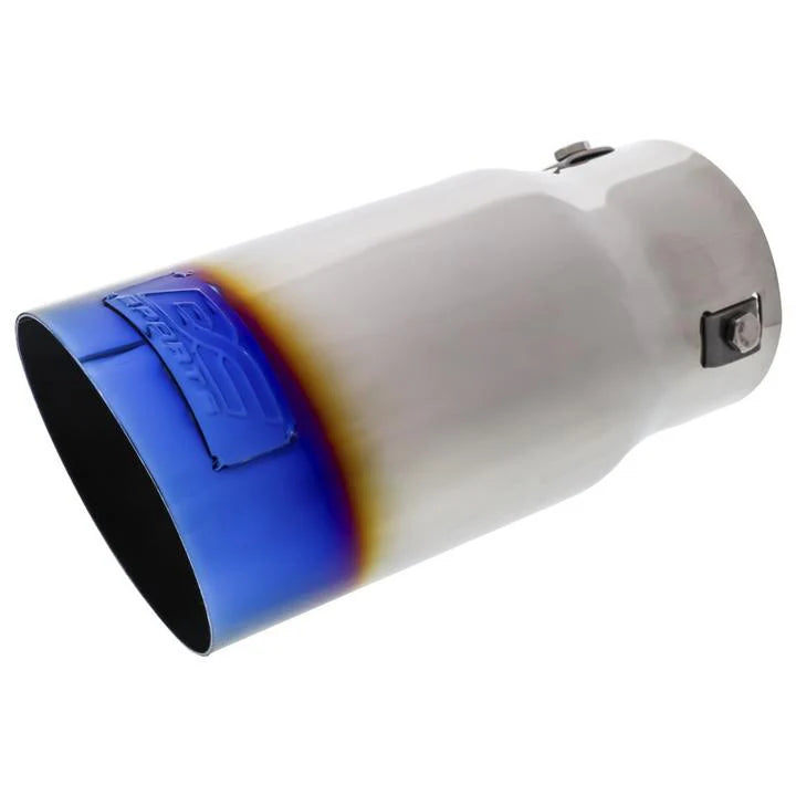 DC Sport Polished Stainless Universal Bolt On Exhaust Slant Cut Tip 2.87 Inlet 3.5 Outlet