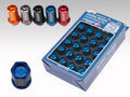 Project Kics R40 Iconix  12x1.25 Black Lug Nut (Black Seat) - 1pc