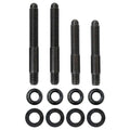Moroso 2PC 5/16in-24 x 2.0in & 2 PC 5/16in-24 X 2.5in Long 12-Point Nuts Carb Stud Kit w/Bracket
