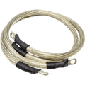 NAMZ Battery Cables 7in. Clear (1/4in. & 5/16in. Lugs) - Pair
