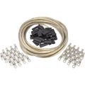 NAMZ Battery Cables 7in. Clear (1/4in. & 5/16in. Lugs) - Pair
