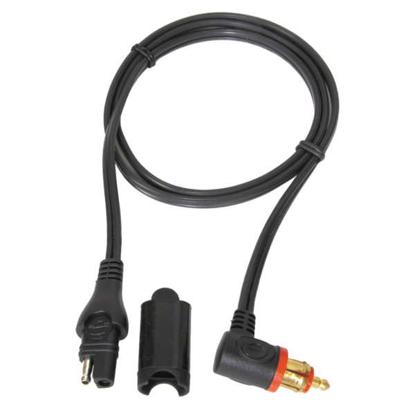 OPTIMATE CABLE ADAPTEREXTENDER SAE TO DIN 90 DEGREE LOW PROFILE PLUG W/ WEATHERPROOF INLINE SEAL