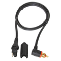 OPTIMATE CABLE ADAPTEREXTENDER SAE TO DIN 90 DEGREE LOW PROFILE PLUG W/ WEATHERPROOF INLINE SEAL
