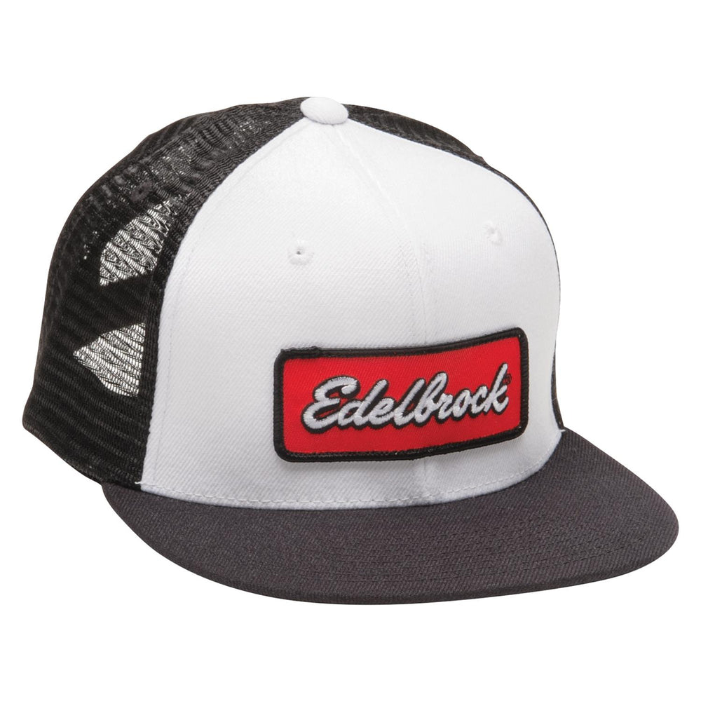 HAT, BADGE PATCH MESH CANVAS HAT WH