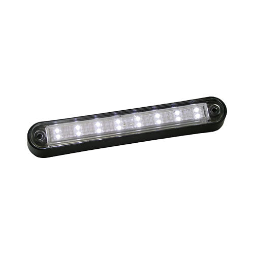 LED DOME/UTL LGT OBLG BLU W/WHT BKT