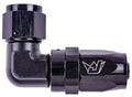 04 90 DEGREE FEMALE ALUMINUM HOSE END BLACK