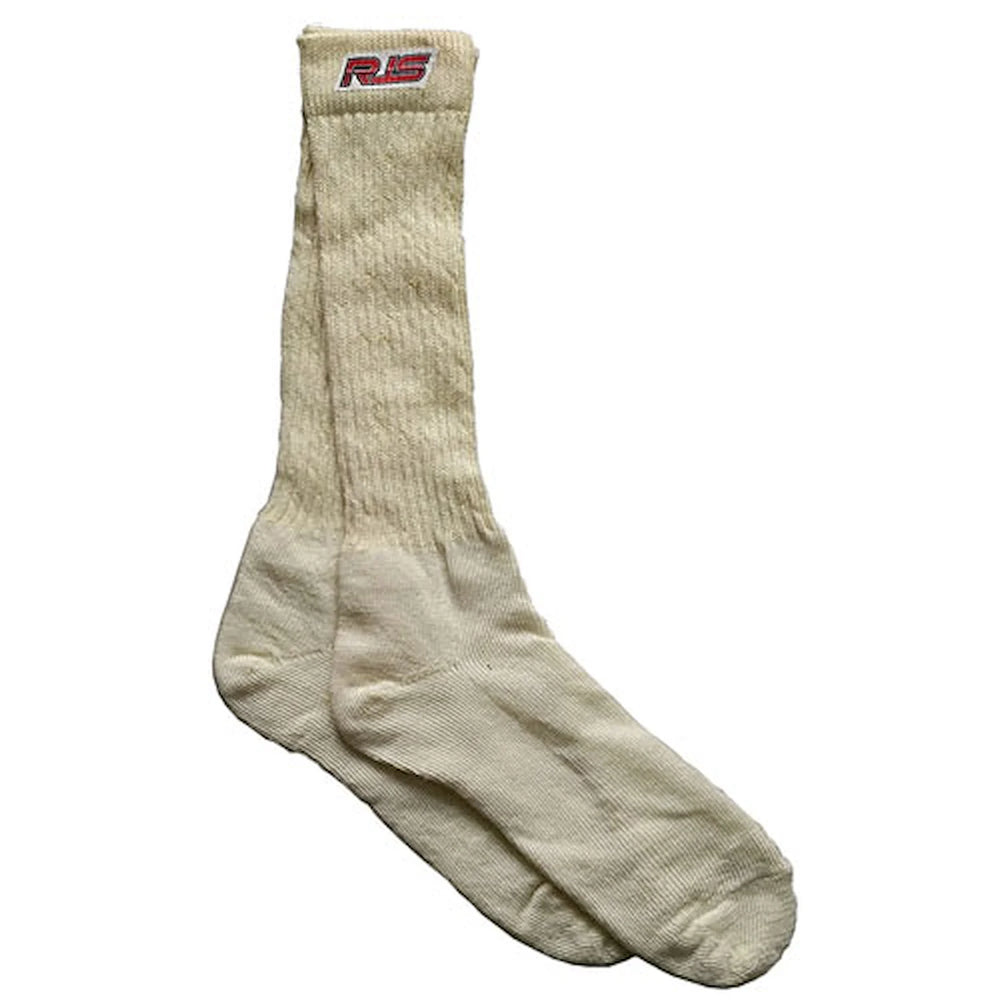 SFI 3.3 FR NOMEX SOCKS NATURAL WHIT