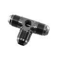 08 AN MALE FLARE TEE WITH 1/8 IN NPT PORTBLACK