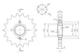 BikeMaster Honda Front Sprocket 530 18T