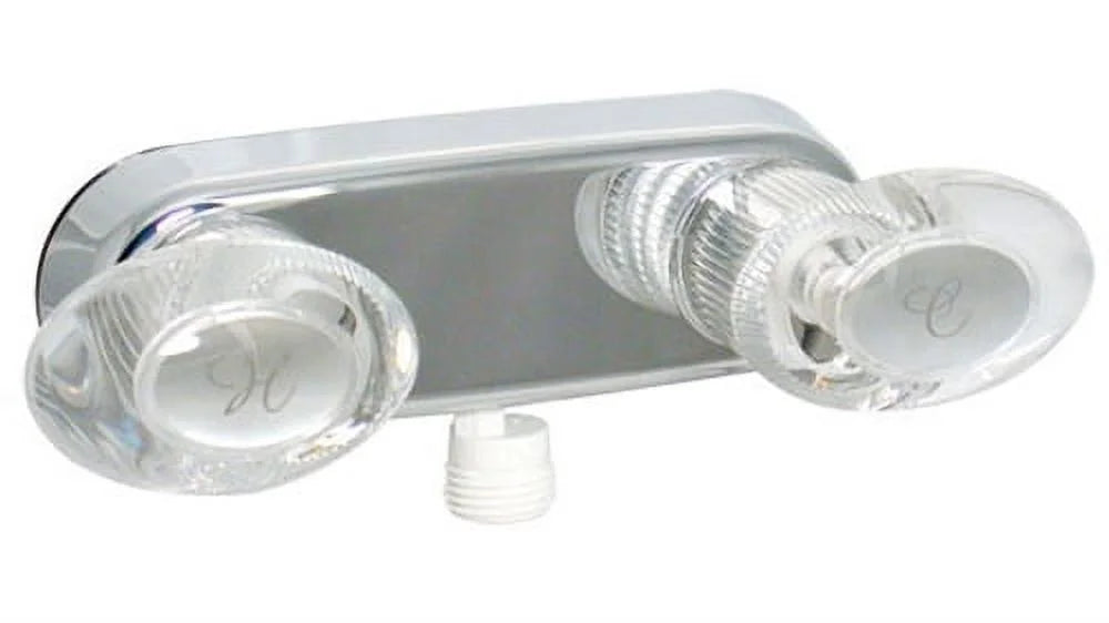 SHOWER VALVE W/ VAC BRKR 4IN 2 LEVER 1/4 TURN PLASTIC CHROME