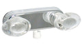 SHOWER VALVE W/ VAC BRKR 4IN 2 LEVER 1/4 TURN PLASTIC CHROME