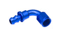 08 90 DEGREE AN/JIC HOSE END PUSH LOCK BLUE