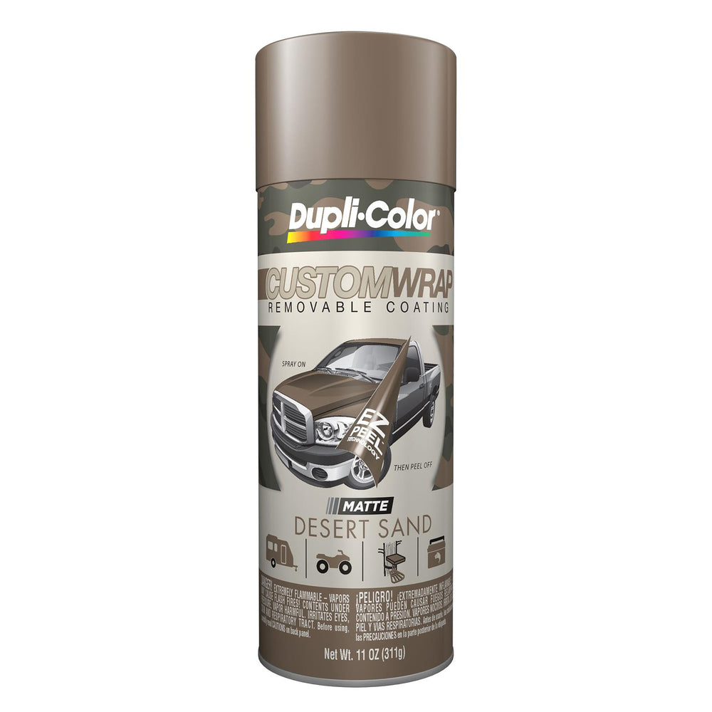 CUSTOM WRAP REMOVABLE CAMOUFLAGE COATING MATTE DESERT SAND 11 OZ AEROSOL