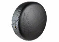 This black tire cover from Rugged Ridge fits 30-32 inch spare tires.