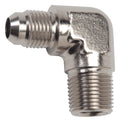 Russell Performance -8 AN to 1/4in NPT 90 Degree Flare to Pipe Adapter (Blue)