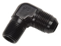 Russell Performance -8 AN to 1/4in NPT 90 Degree Flare to Pipe Adapter (Endura)
