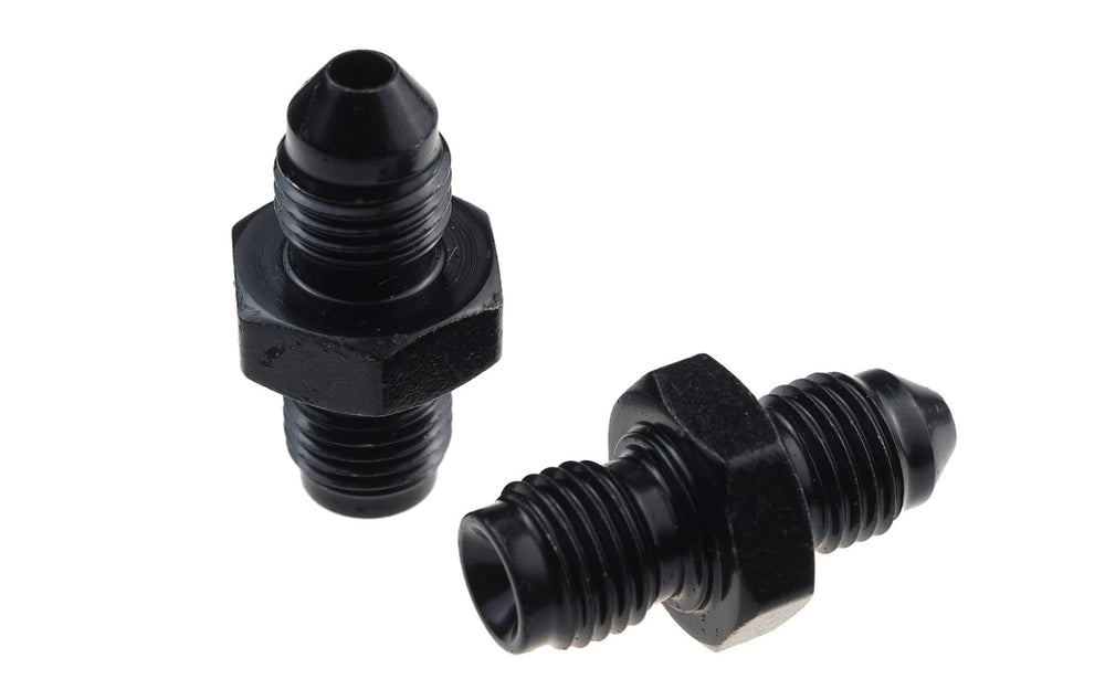 04 TO 10MMX1.25 MALE INVERTED FLARE BLACK 2PCS/PKG