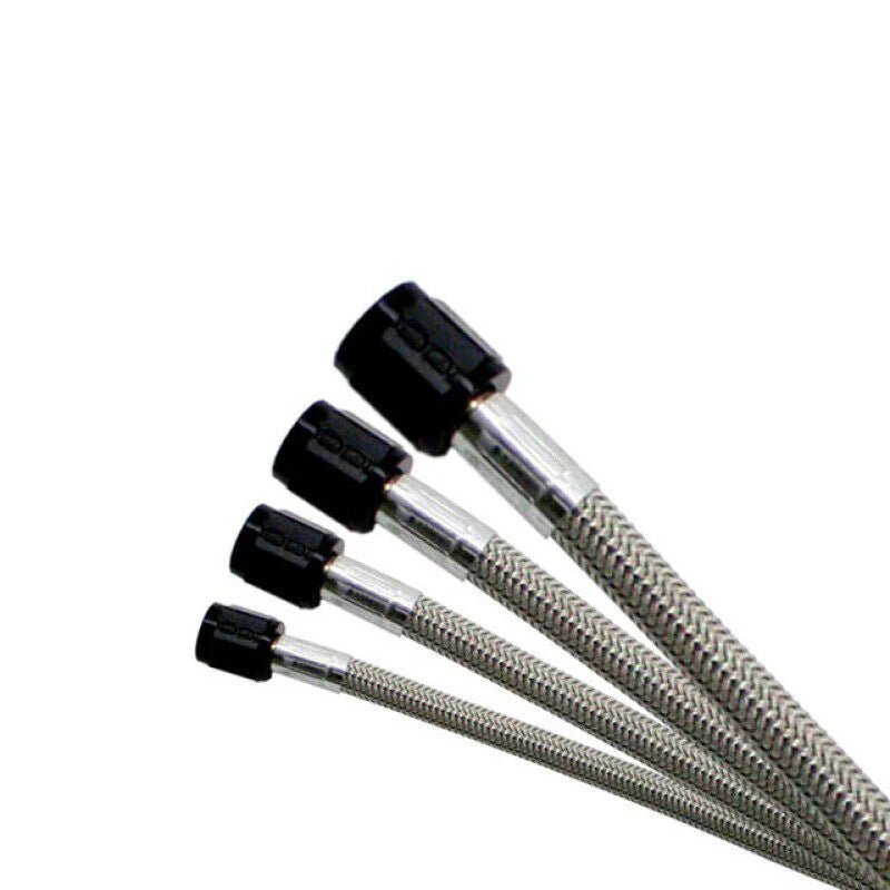 Nitrous Express -4AN SS Braided SHO Hose 12.5in - Black