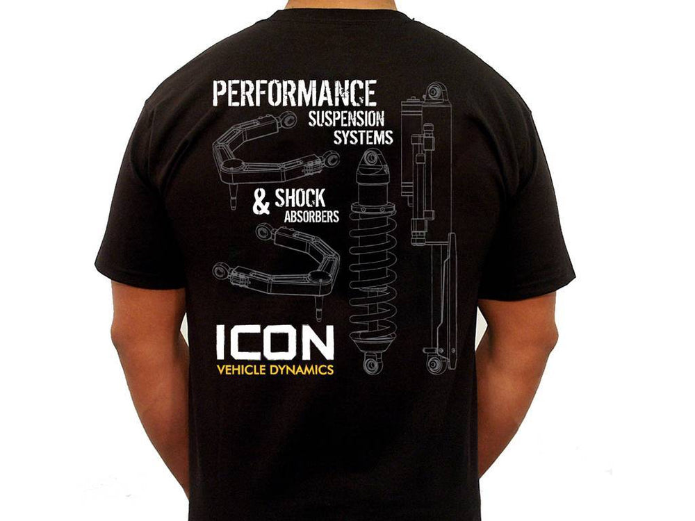 ICON R&D-Logo Tee - Black, Small