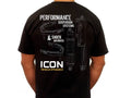 ICON R&D-Logo Tee - Black, Small